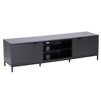 Alphason Chaplin ADCH1600 Charcoal / Black TV Cabinet