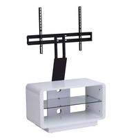 alphason luna adlu800 white tv stand w tv bracket