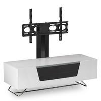 alphason chromium cro2 1200mm wide gloss white tv cabinet w tv bracket