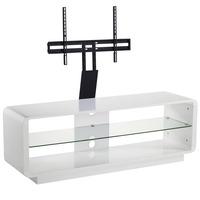 alphason luna adlu1400 white tv stand w tv bracket