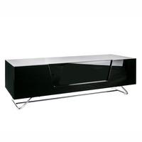 Alphason Chromium CRO2 1200mm Wide Gloss Black TV Cabinet