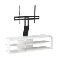 Alphason Lithium ADL1400 White TV Stand w/ TV Bracket