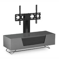 Alphason Chromium CRO2 1200mm Wide Gloss Grey TV Cabinet w/ TV Bracket