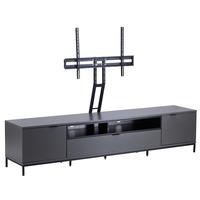 Alphason Chaplin ADCH2000 Charcoal / Black TV Cabinet w/ TV Bracket