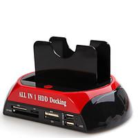 All In One USB2.0 To 2.5/3.5 Dual SATA HDD Docking Station GL02