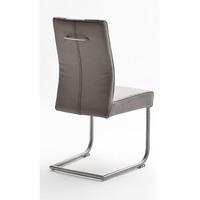 alamona 1 dining chair in truffle faux leather