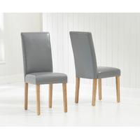 albany grey chairs pair