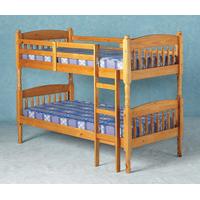 Albany Old Antique Pine Bunk Bed with Ladder