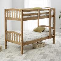 Alantis Wooden Bunk Bed In Lacquered Pine