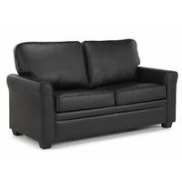 Alyssa Modern Sofa Bed In Black Faux Leather