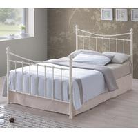 alderley classic metal bed in ivory