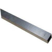 Aluminium Square Tube (H)20mm (W)20mm (L)1m