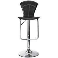 Alphason Virginia Black High Back Bar Stool