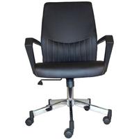 Alphason Brooklyn Black Faux Leather Office Chair - AOC3122-BLK