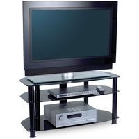 alphason sona black glass tv unit avcr42 3 blk