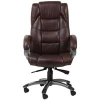 alphason northland brown leather faced office chair aoc6332 l br