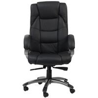 Alphason Northland Black Leather Faced Office Chair - AOC6332-L-BK