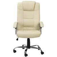 alphason houston cream leather faced office chair aoc4201a l cm