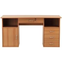 Alphason Dallas Beech Panel Workstation - AW12289