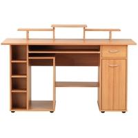 Alphason San Deigo Beech Panel Workstation - AW12004