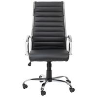 Alphason Hartford Black Faux Leather Office Chair - AOC3208-PU-BK