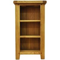 alton oak bookcase small narrow