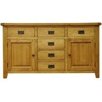 Alton Oak Sideboard - 2 Door 6 Drawer