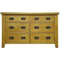 Alton Oak Chest of Drawer - 6 Drawer