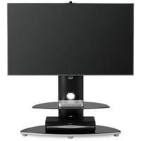 Alphason Osmium Black Chrome Cantilever TV Stand - OSMB800-2-S