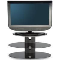 alphason gradino black titanium pedestal tv stand gra3 800 t b