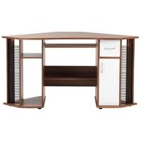 Alphason Lyndon Walnut Corner Panel Workstation - AW12106