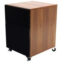 Alphason Juo Pedestal Black Walnut Premium Wood Furniture - ALT63222-P-W