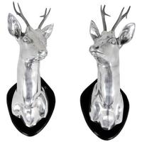 Aluminium Stag Head (Set of 2)