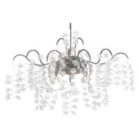 Allura Silver Plate and Clear Glass Wall Light