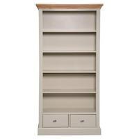 Albany Large Wide Bookcase, Truffle/Oak