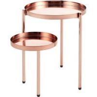 Alana Two Tier Bedside Table, Copper