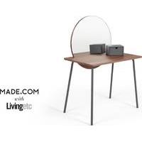 Aldo Dressing Table, Walnut and Charcoal