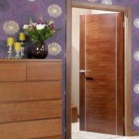 Alcaraz Walnut Flush Veneer Door is Pre-Finished