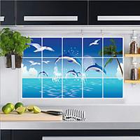 Aluminum Foil Kitchen Oil Proof Wall Stickers