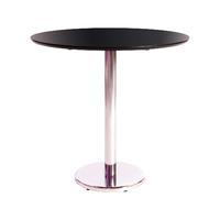 Alderney Pedestal 75cm Dining Table Black