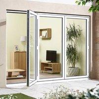 AluVu White Aluminium 3 Door Set - Opens left or Right - Prefinished