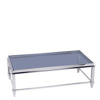 Alexis Glass Coffee Table, Blue Grey