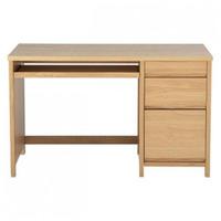 alphason hunter oak veneered home office desk