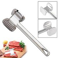 Aluminium Metal Meat Mallet Tenderizer Steak Beef Chicken Hammer Kitchen Tool