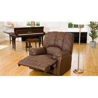 Albacete reclining armchair brown