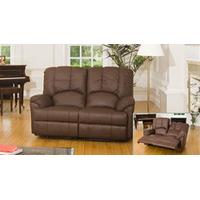 Albacete 2 seat reclining sofa brown