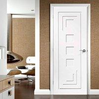 Altino White Primed Flush Panel Door