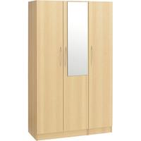 Alaska 3 Door Wardrobe With Mirror Oak