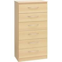 Alaska 6 Chest of Drawers Walnut