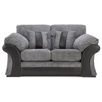 album fabric 2 seater sofa charcoal